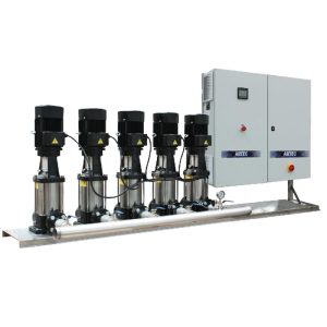 Central drive water pumps with standby